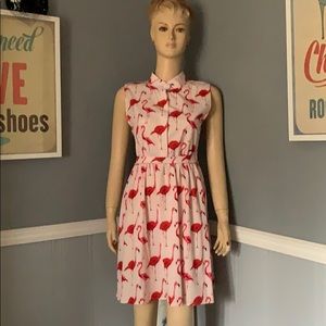 Easy breezy flamingo dress M